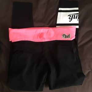 Pink Yoga leggings M